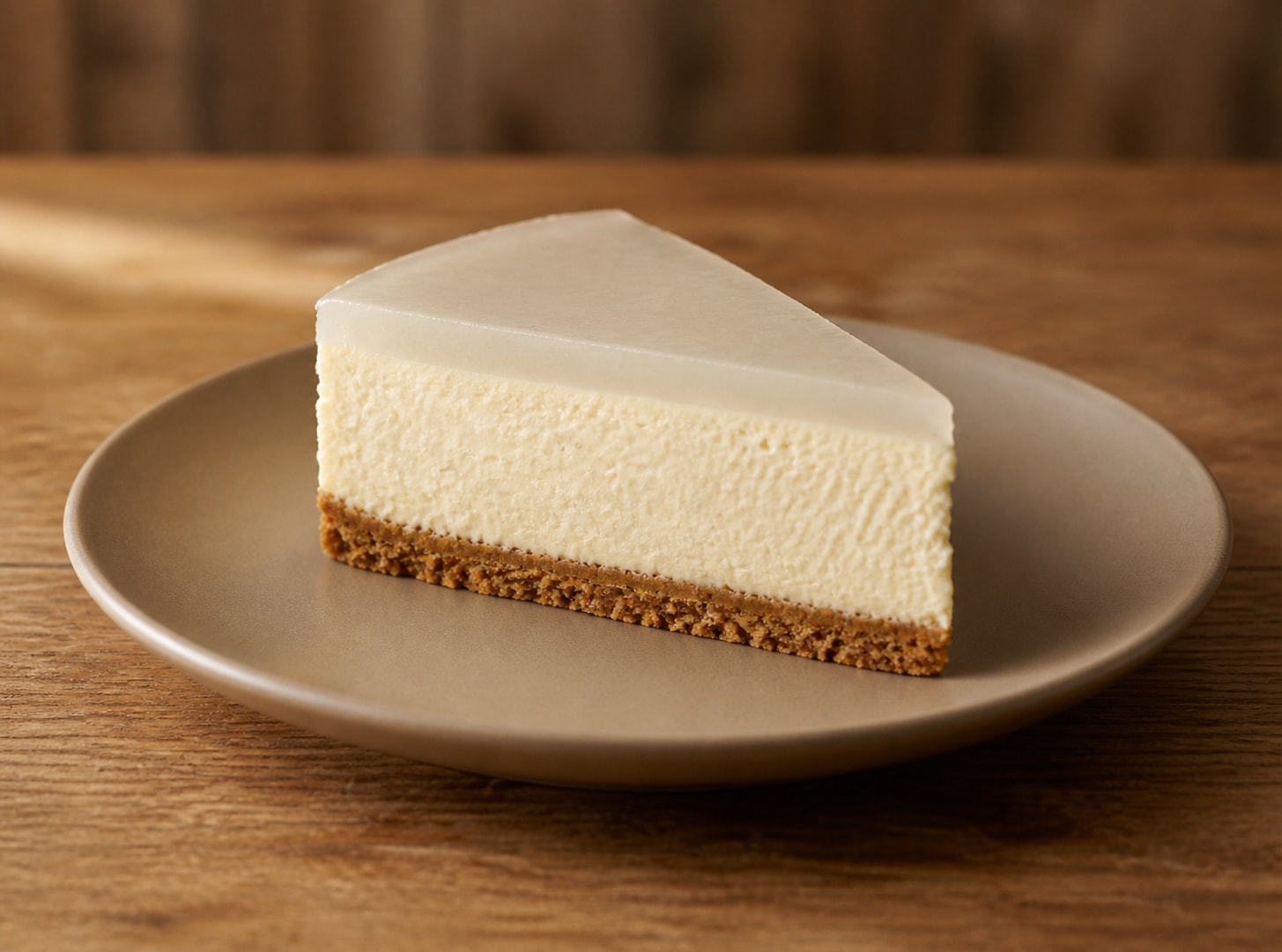 Soursop cheesecake cross-section